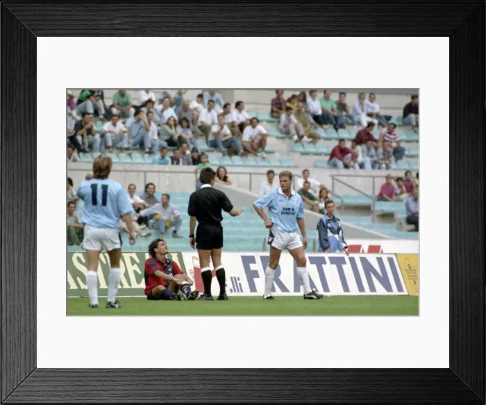 Framed Print : Italian League Serie A match at the Stadio Olimpico in Rome. Lazio v Genoa Framed Print : Italian League Serie A match at the Stadio Olimpico in Rome. Lazio v Genoa