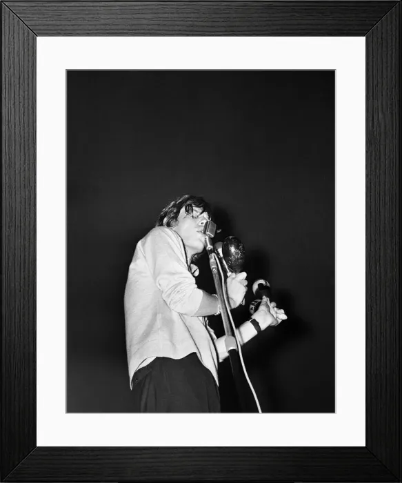 Framed Print : The Rolling Stones at The Tower Ballroom, New Brighton. Mick Jagger 10th Framed Print : The Rolling Stones at The Tower Ballroom, New Brighton. Mick Jagger 10th
