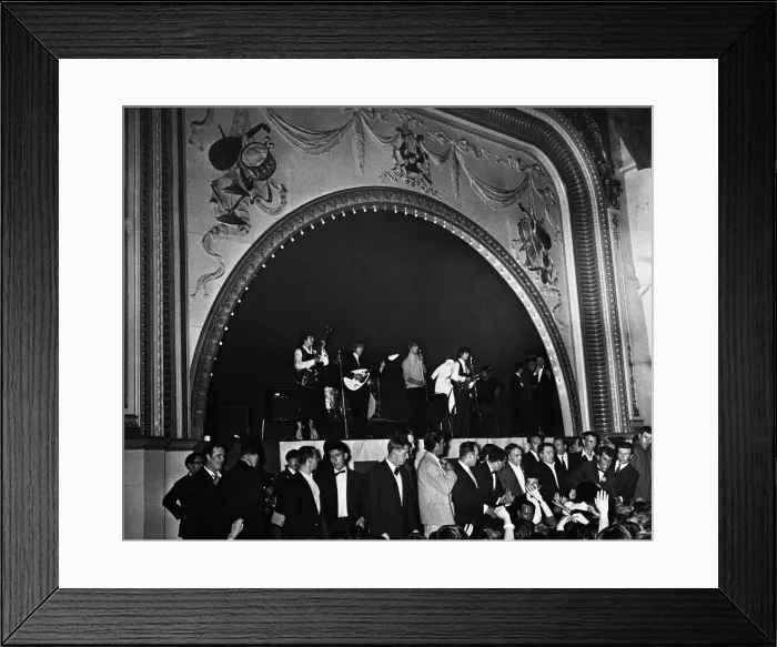 Framed Print : The Rolling Stones at The Tower Ballroom, New Brighton. Brian Jones, Bill Wyman Framed Print : The Rolling Stones at The Tower Ballroom, New Brighton. Brian Jones, Bill Wyman