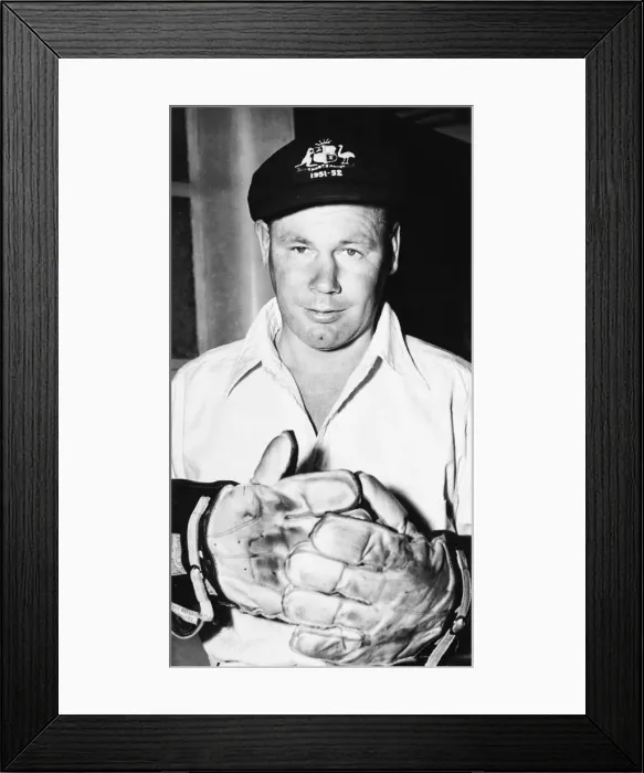Framed Print : Australian cricketer Gilbert Roche Andrews Langley