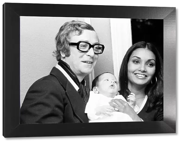Actor Michael Caine and his wife Shakira hold a photocall at the White Elephant