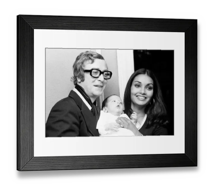Framed Print : Actor Michael Caine and his wife Shakira hold a photocall at the White Elephant Framed Print : Actor Michael Caine and his wife Shakira hold a photocall at the White Elephant