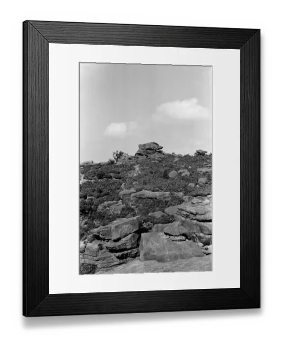 Framed Print : Brimham Rocks above Nipperdale, North Yorkshire. September 1971 Framed Print : Brimham Rocks above Nipperdale, North Yorkshire. September 1971