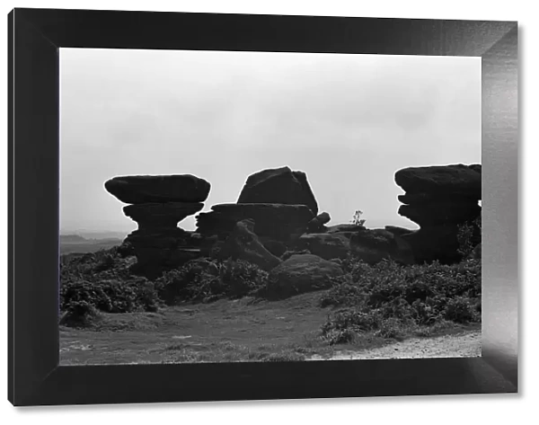 Brimham Rocks, Brimham Moor, North Yorkshire. September 1971