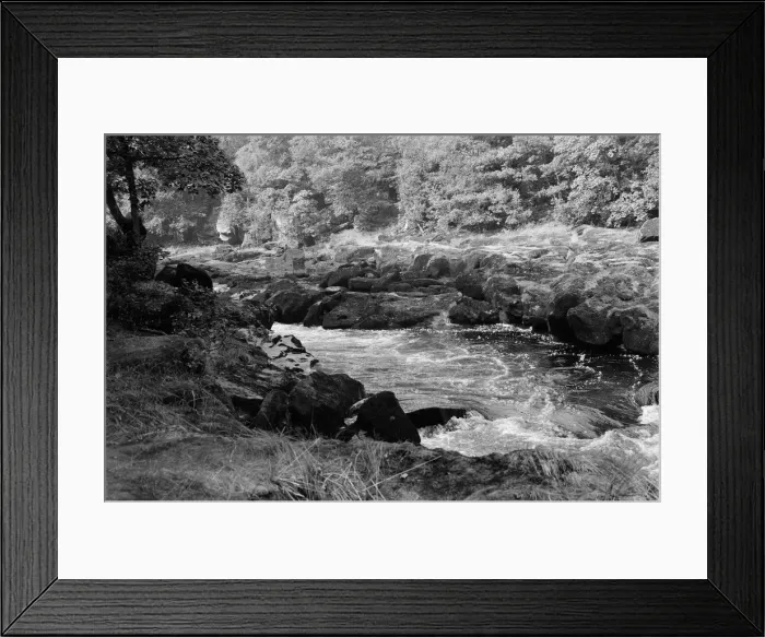Framed Print : The Strid, Bolton Abbey, North Yorkshire. September 1971