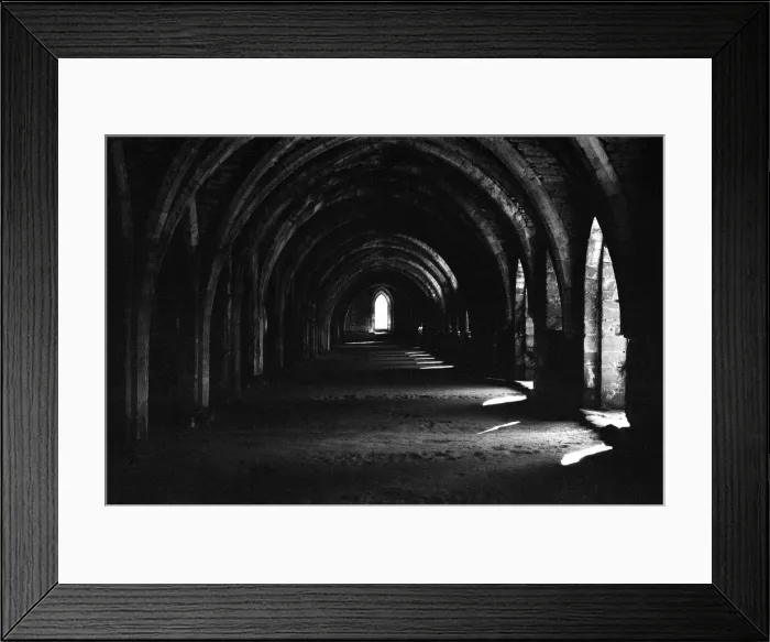 Framed Print : Fountains Abbey, Yorkshire. September 1971 Framed Print : Fountains Abbey, Yorkshire. September 1971