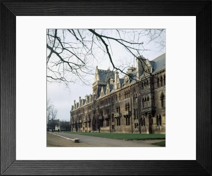 Framed Print : A view of Christ College in Oxford. January 1972 Framed Print : A view of Christ College in Oxford. January 1972