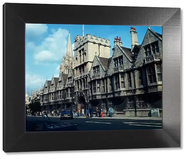 A view of Brasenose college in Oxford, 1973