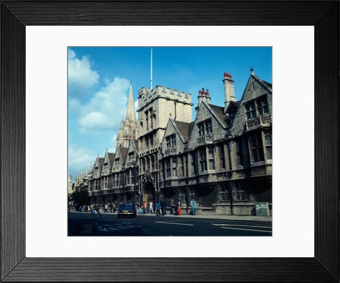 Framed Print : A view of Brasenose college in Oxford, 1973 Framed Print : A view of Brasenose college in Oxford, 1973