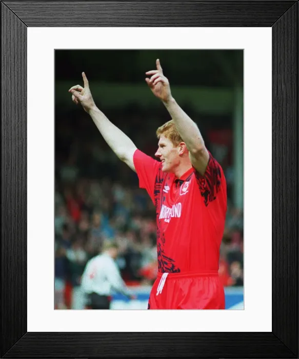 Framed Print : Aberdeen v Dunfermline Scottish Premier play off match at Pittodrie Stadium 21st May 1995 Framed Print : Aberdeen v Dunfermline Scottish Premier play off match at Pittodrie Stadium 21st May 1995