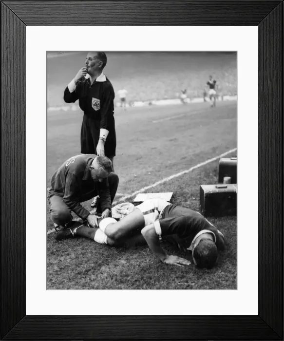 Framed Print : Home Championship match at Ninian Park, Cardiff. Wales 1 v England 1 Framed Print : Home Championship match at Ninian Park, Cardiff. Wales 1 v England 1