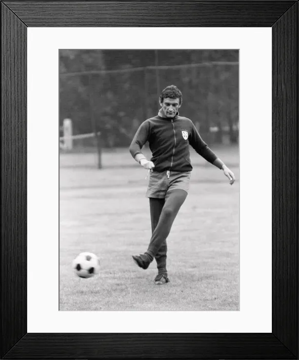 Framed Print : Italian striker Luigi Riva who plays for Sardinian club side Cagliari
