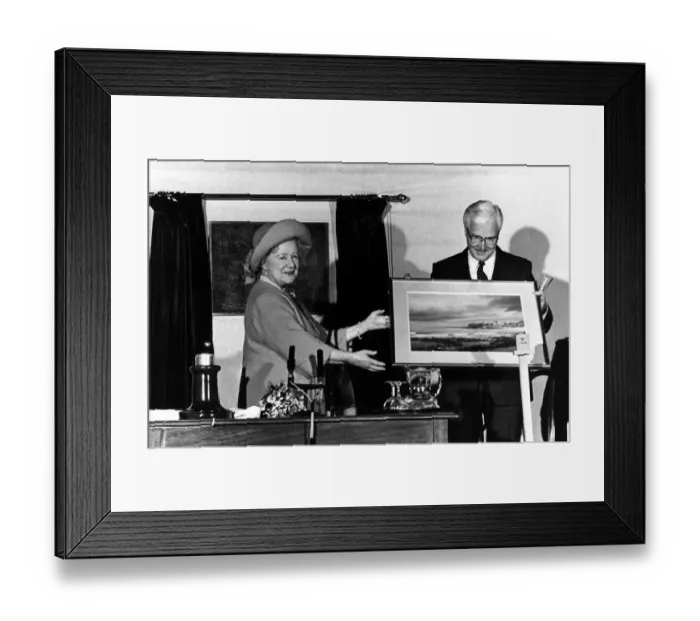 Framed Print : Queen Elizabeth the Queen Mother North East Visits Queen Elizabeth