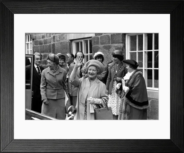 Framed Print : Queen Elizabeth the Queen Mother North East Visits Queen Elizabeth Framed Print : Queen Elizabeth the Queen Mother North East Visits Queen Elizabeth