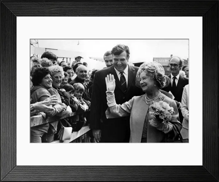 Framed Print : Queen Elizabeth the Queen Mother North East Visits Queen Elizabeth Framed Print : Queen Elizabeth the Queen Mother North East Visits Queen Elizabeth