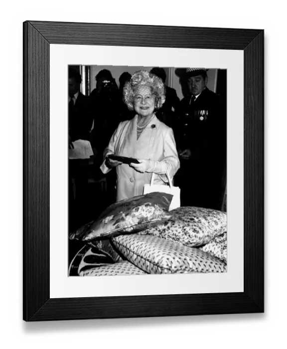Framed Print : Queen Elizabeth the Queen Mother North East Visits Queen Elizabeth Framed Print : Queen Elizabeth the Queen Mother North East Visits Queen Elizabeth