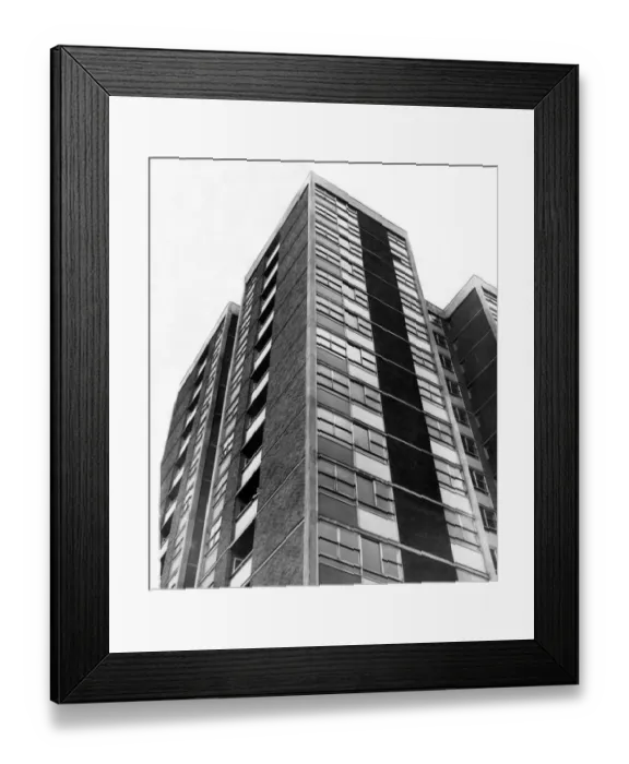 Framed Print : The towering peaks of the high rise flats at Cruddas Park Housing Estate in Newcastle 26