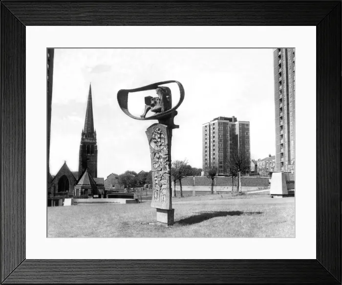 Framed Print : The high rise flats at Cruddas Park Housing Estate in Newcastle 5 August 1965 - This Framed Print : The high rise flats at Cruddas Park Housing Estate in Newcastle 5 August 1965 - This