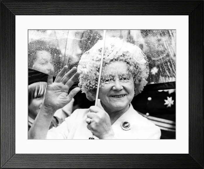 Framed Print : Queen Elizabeth the Queen Mother North East Visits Queen Elizabeth Framed Print : Queen Elizabeth the Queen Mother North East Visits Queen Elizabeth