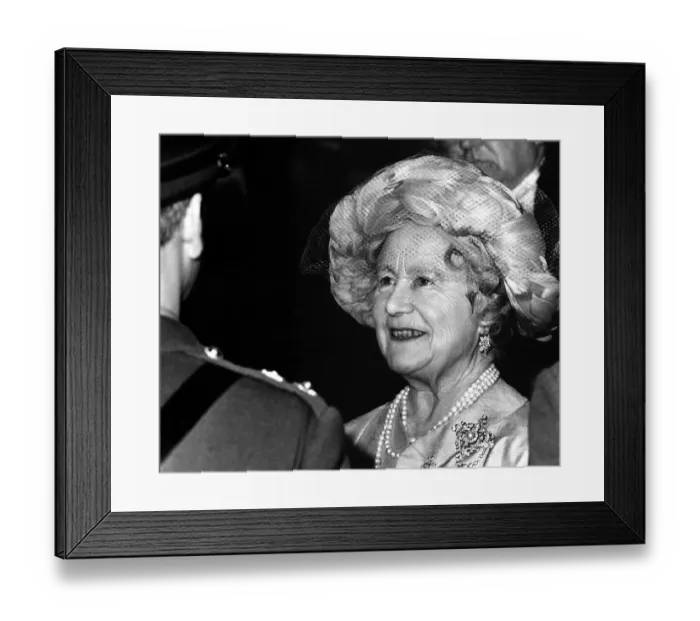 Framed Print : Queen Elizabeth the Queen Mother North East Visits Queen Elizabeth Framed Print : Queen Elizabeth the Queen Mother North East Visits Queen Elizabeth