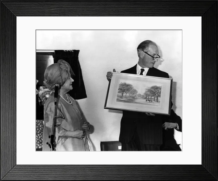 Framed Print : Queen Elizabeth the Queen Mother North East Visits Queen Elizabeth Framed Print : Queen Elizabeth the Queen Mother North East Visits Queen Elizabeth
