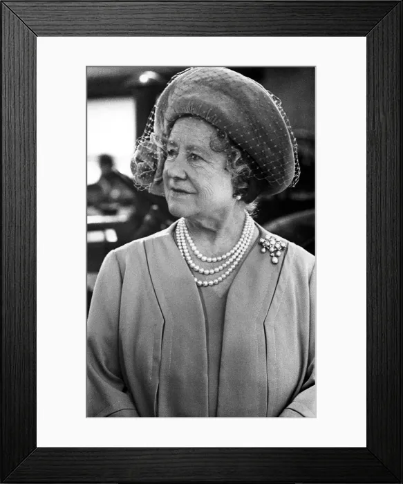 Framed Print : Queen Elizabeth the Queen Mother North East Visits Queen Elizabeth Framed Print : Queen Elizabeth the Queen Mother North East Visits Queen Elizabeth