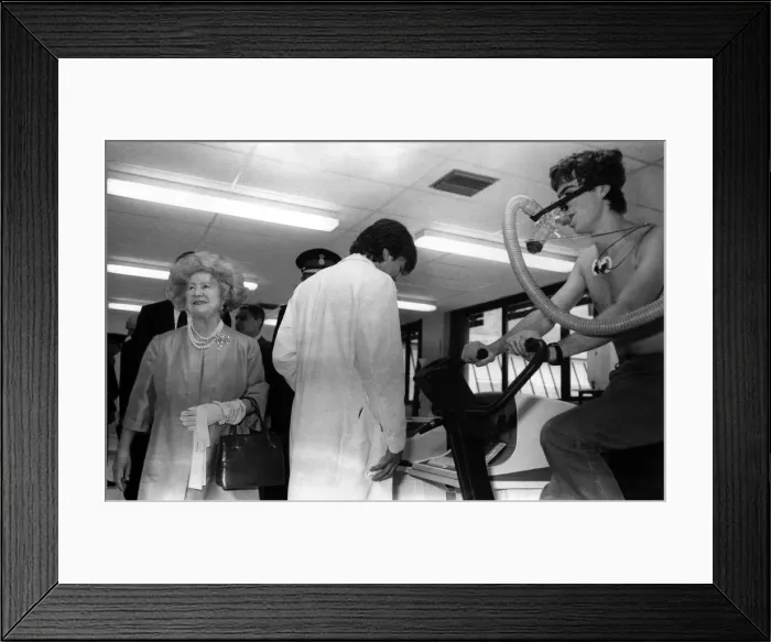 Framed Print : Queen Elizabeth the Queen Mother North East Visits Queen Elizabeth Framed Print : Queen Elizabeth the Queen Mother North East Visits Queen Elizabeth