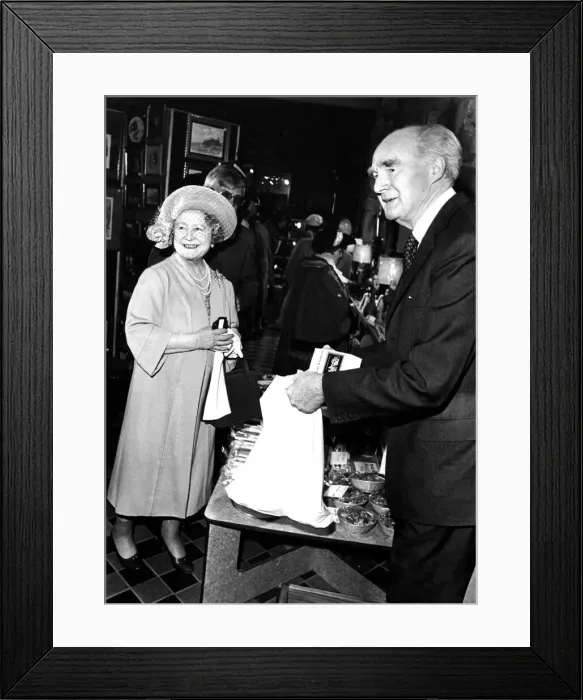 Framed Print : Queen Elizabeth the Queen Mother North East Visits Queen Elizabeth Framed Print : Queen Elizabeth the Queen Mother North East Visits Queen Elizabeth