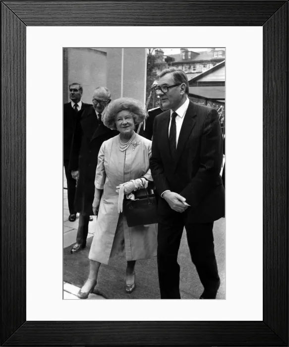 Framed Print : Queen Elizabeth the Queen Mother North East Visits Queen Elizabeth Framed Print : Queen Elizabeth the Queen Mother North East Visits Queen Elizabeth