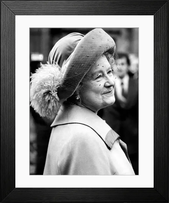 Framed Print : Queen Elizabeth the Queen Mother North East Visits Queen Elizabeth Framed Print : Queen Elizabeth the Queen Mother North East Visits Queen Elizabeth