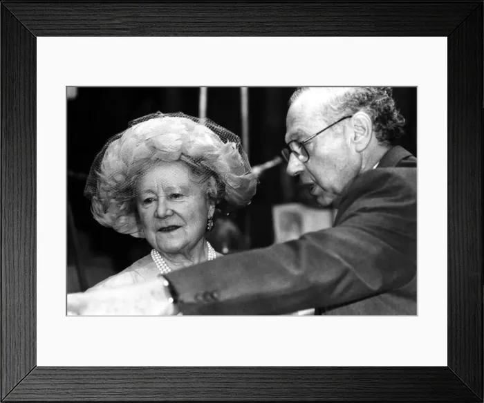Framed Print : Queen Elizabeth the Queen Mother North East Visits Queen Elizabeth Framed Print : Queen Elizabeth the Queen Mother North East Visits Queen Elizabeth