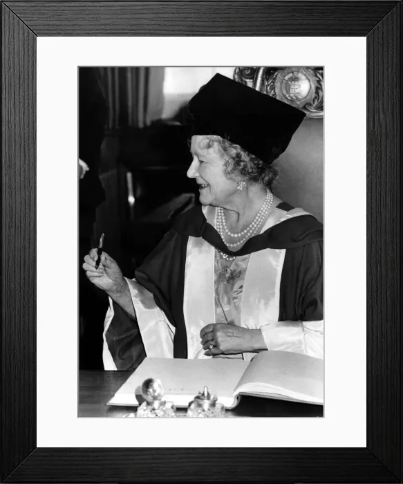 Framed Print : Queen Elizabeth the Queen Mother North East Visits Queen Elizabeth Framed Print : Queen Elizabeth the Queen Mother North East Visits Queen Elizabeth