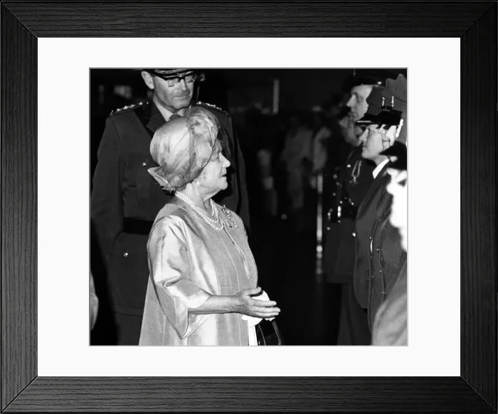 Framed Print : Queen Elizabeth the Queen Mother North East Visits Queen Elizabeth Framed Print : Queen Elizabeth the Queen Mother North East Visits Queen Elizabeth