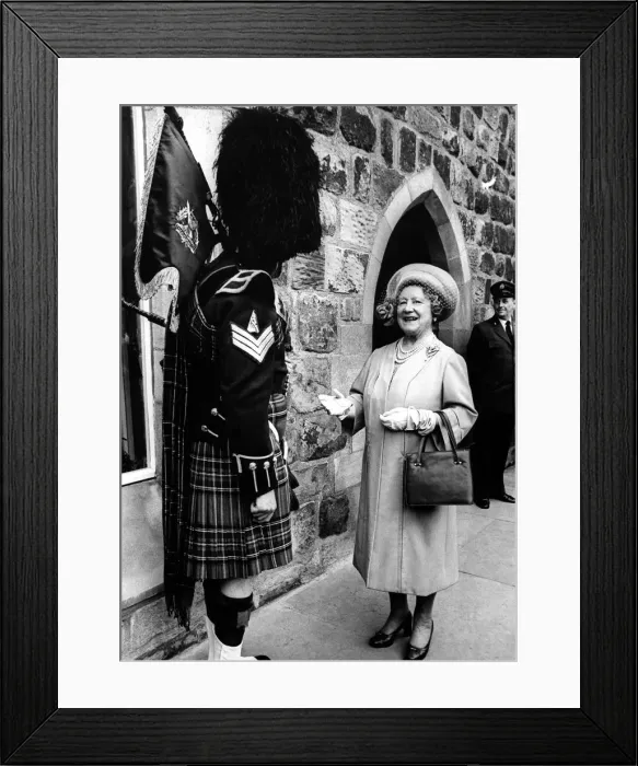 Framed Print : Queen Elizabeth the Queen Mother North East Visits Queen Elizabeth Framed Print : Queen Elizabeth the Queen Mother North East Visits Queen Elizabeth