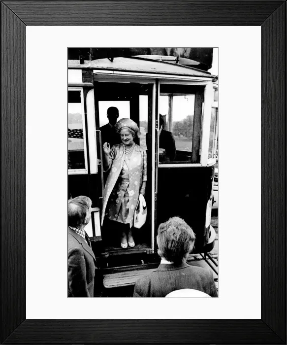Framed Print : Queen Elizabeth the Queen Mother North East Visits Queen Elizabeth Framed Print : Queen Elizabeth the Queen Mother North East Visits Queen Elizabeth