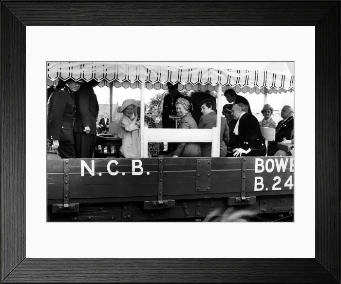 Framed Print : Queen Elizabeth the Queen Mother North East Visits Queen Elizabeth