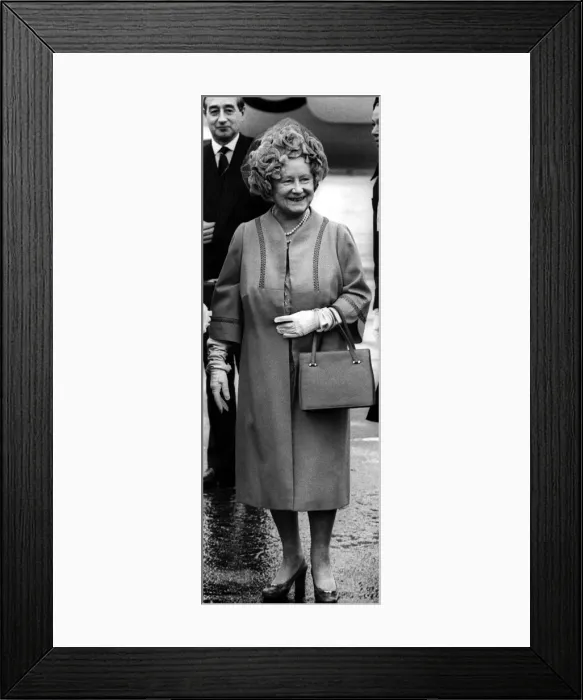 Framed Print : Queen Elizabeth the Queen Mother North East Visits Queen Elizabeth Framed Print : Queen Elizabeth the Queen Mother North East Visits Queen Elizabeth