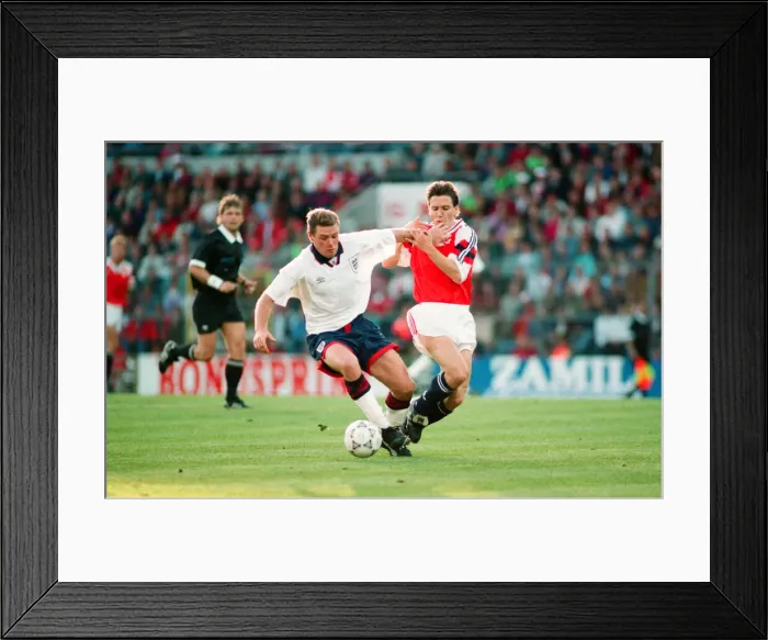 Framed Print : 1994 World Cup Qualifying match at the Ullev l Stadion, Oslo Framed Print : 1994 World Cup Qualifying match at the Ullev l Stadion, Oslo