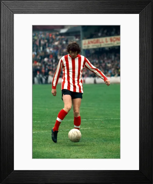 Framed Print : Southampton v Wolverhampton league match at The Dell. Mike Channon playing for Framed Print : Southampton v Wolverhampton league match at The Dell. Mike Channon playing for