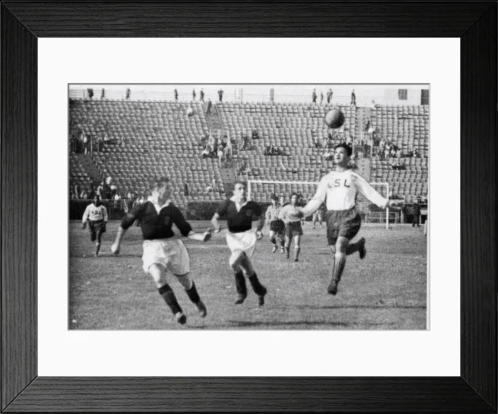 Framed Print : International match USA v Scotland, 10th June 1949 Framed Print : International match USA v Scotland, 10th June 1949