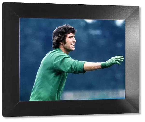Peter Bonetti Chelsea goalkeeper 1972 football v Leeds Local Caption