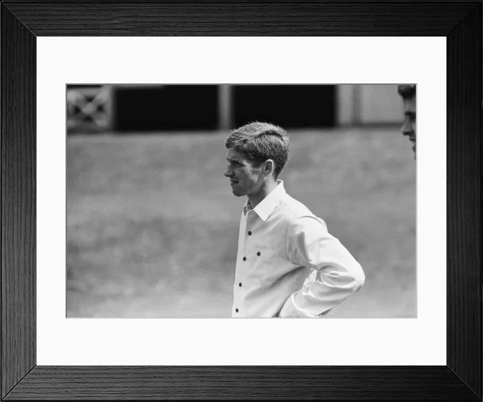 Framed Print : England footballer Alan Ball relaxes with a game of cricket the day before taking part in Framed Print : England footballer Alan Ball relaxes with a game of cricket the day before taking part in