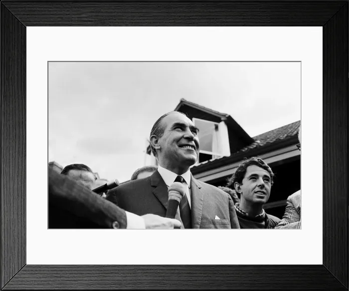 Framed Print : England footballer manager Alf Ramsey answers reporters Framed Print : England footballer manager Alf Ramsey answers reporters