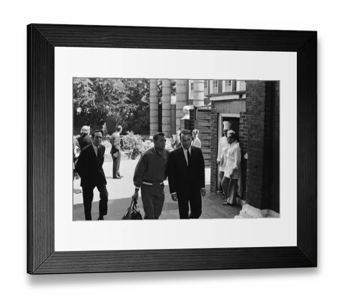 Framed Print : England footballer Jimmy Greaves travels to Wembley Stadium from Hendon Hall hotel with Framed Print : England footballer Jimmy Greaves travels to Wembley Stadium from Hendon Hall hotel with