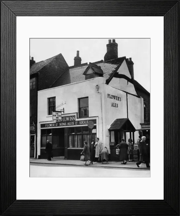 Framed Print : The Dun Cow pub, Jordan Well, Coventry. This photo was taken just before it was Framed Print : The Dun Cow pub, Jordan Well, Coventry. This photo was taken just before it was