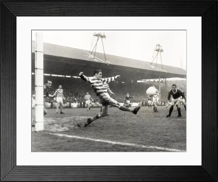 Framed Print : Celtic bobby murdoch clears desperately at the end of the game circa 1967 Framed Print : Celtic bobby murdoch clears desperately at the end of the game circa 1967