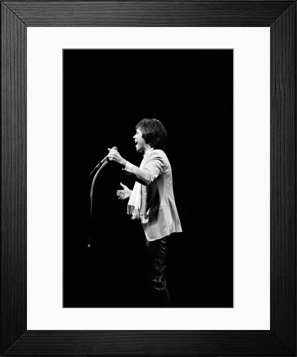 Framed Print : Cliff Richard performing on stage. 26th March 1981 Framed Print : Cliff Richard performing on stage. 26th March 1981