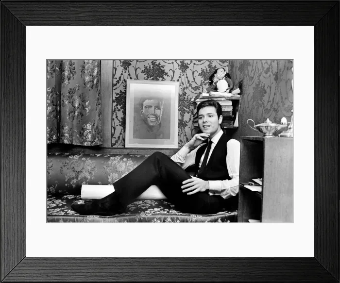Framed Print : Cliff Richard in his London Palladium dressing room. 13th January 1965 Framed Print : Cliff Richard in his London Palladium dressing room. 13th January 1965