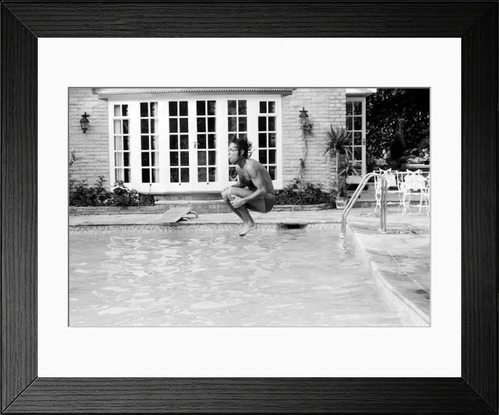 Framed Print : Pop Singer Cliff Richard at home. 24th August 1978 Local Caption watscan