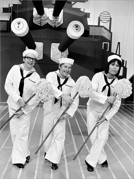 Cliff Richard with Morecambe and Wise. 10th October 1972